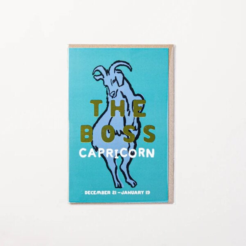 The Boss Capricorn Card