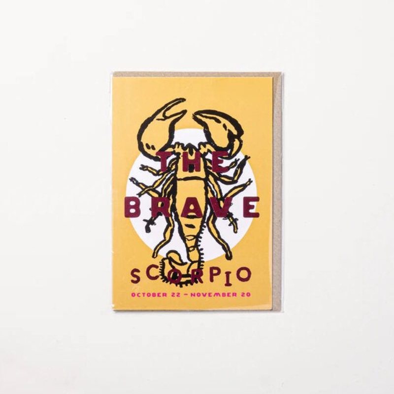 The Brave Scorpio Card