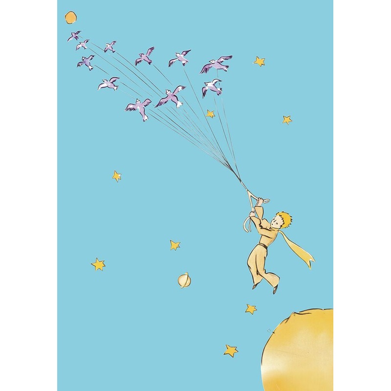 Little Prince With Birds Card