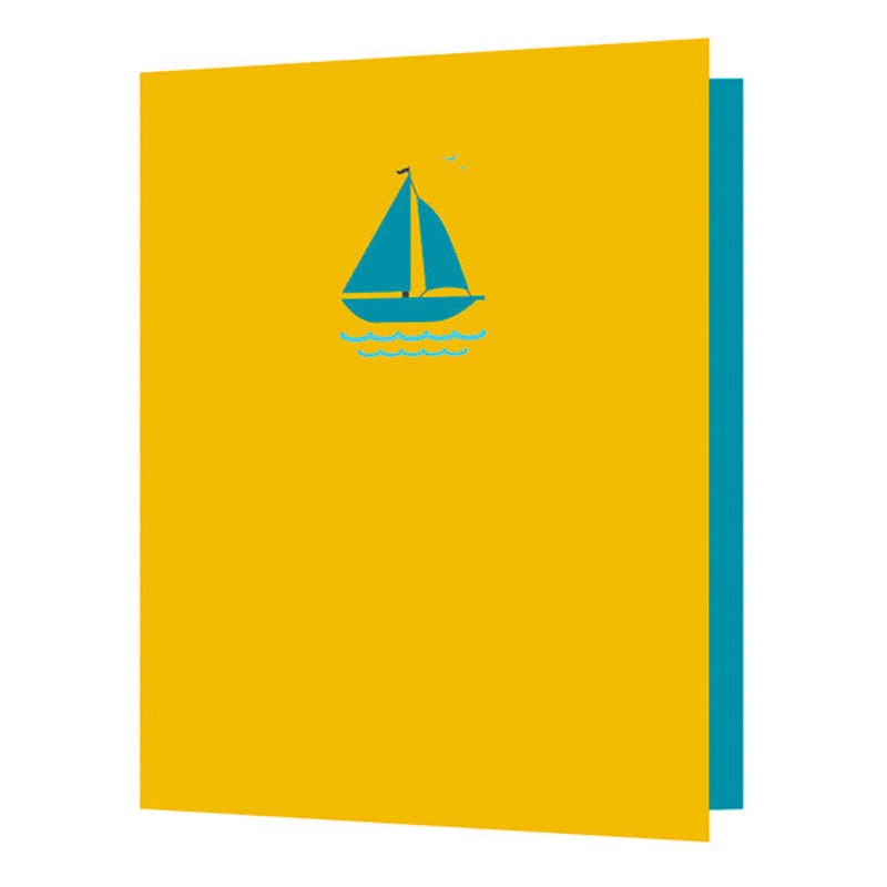 Sail Boat Cut-Out Card