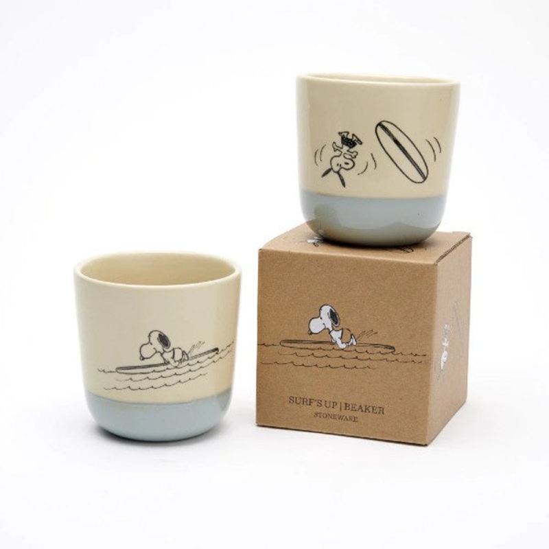 Surf's Up Peanuts Stoneware Beaker