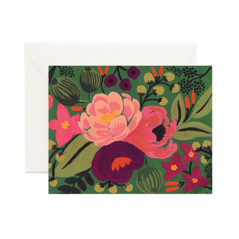 Vintage Blossoms Green Card
