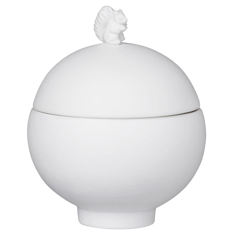 Porcelain Container Squirrel
