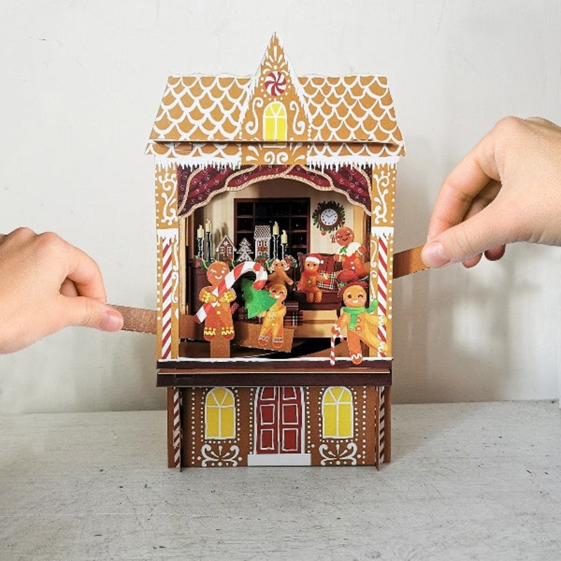 Gingerbread House 3D Pop Up Christmas Card