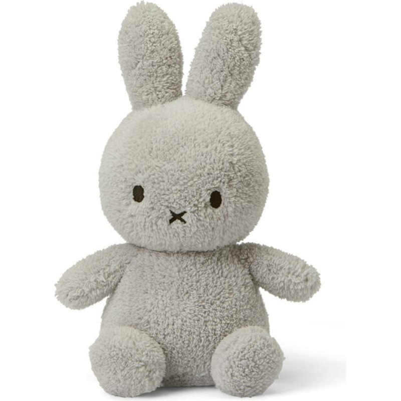 Miffy Sitting Terry Light Grey 9"