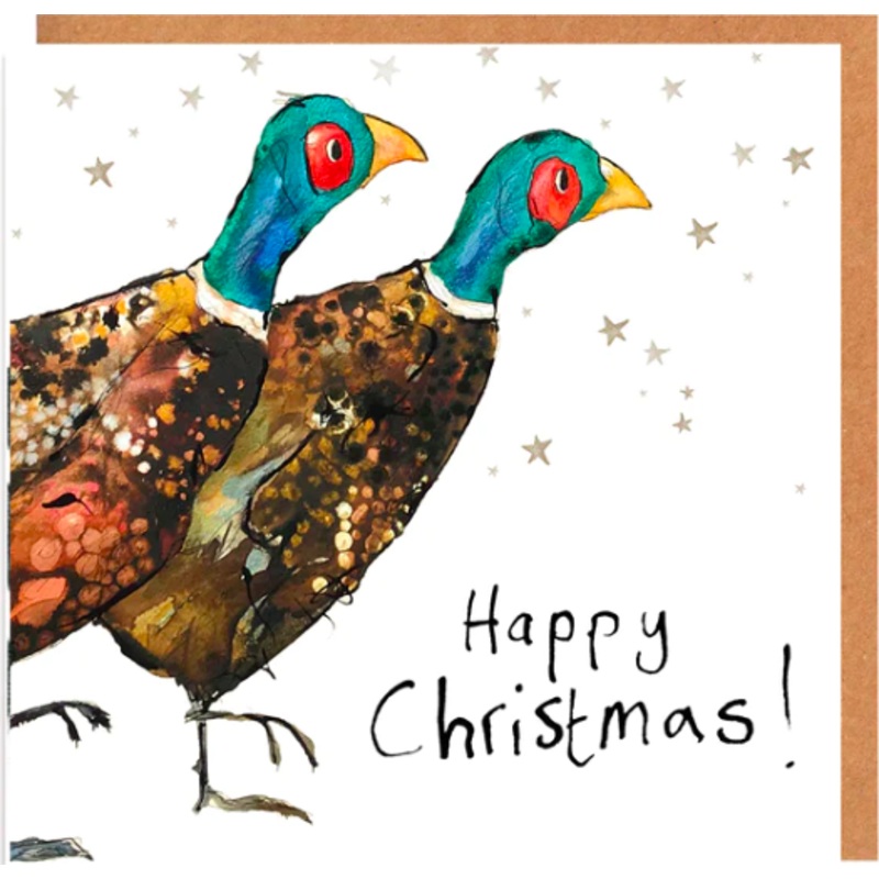 'Miles and Giles' Pheasant Christmas Card