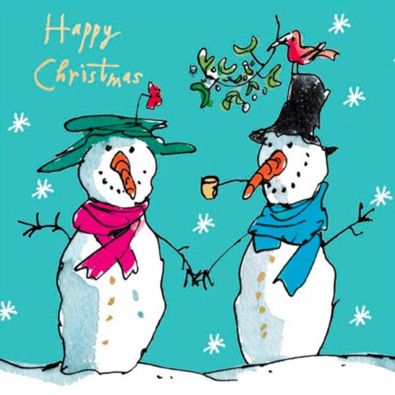 Quentin Blake Snowmen Christmas Card