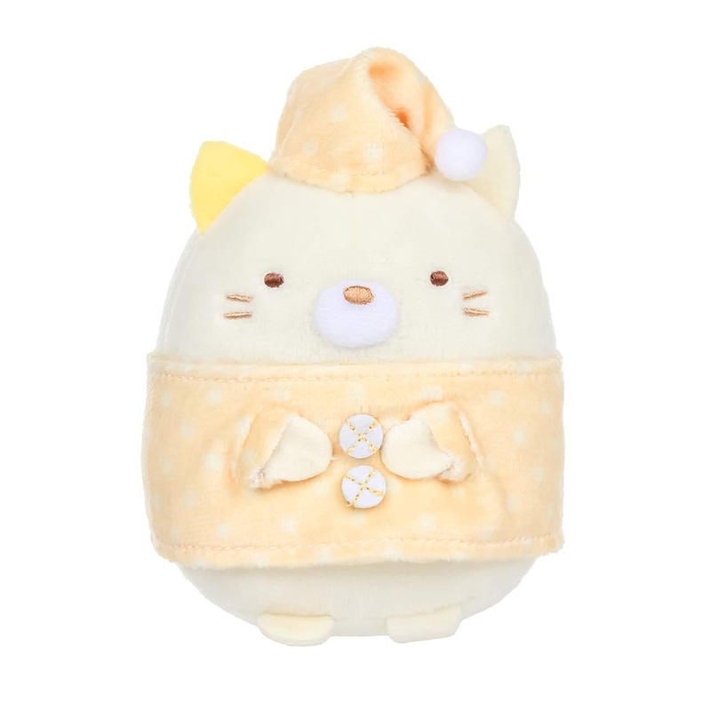 Sumikko Gurashi 4 Inch Plush - Neko Cat in Pajamas