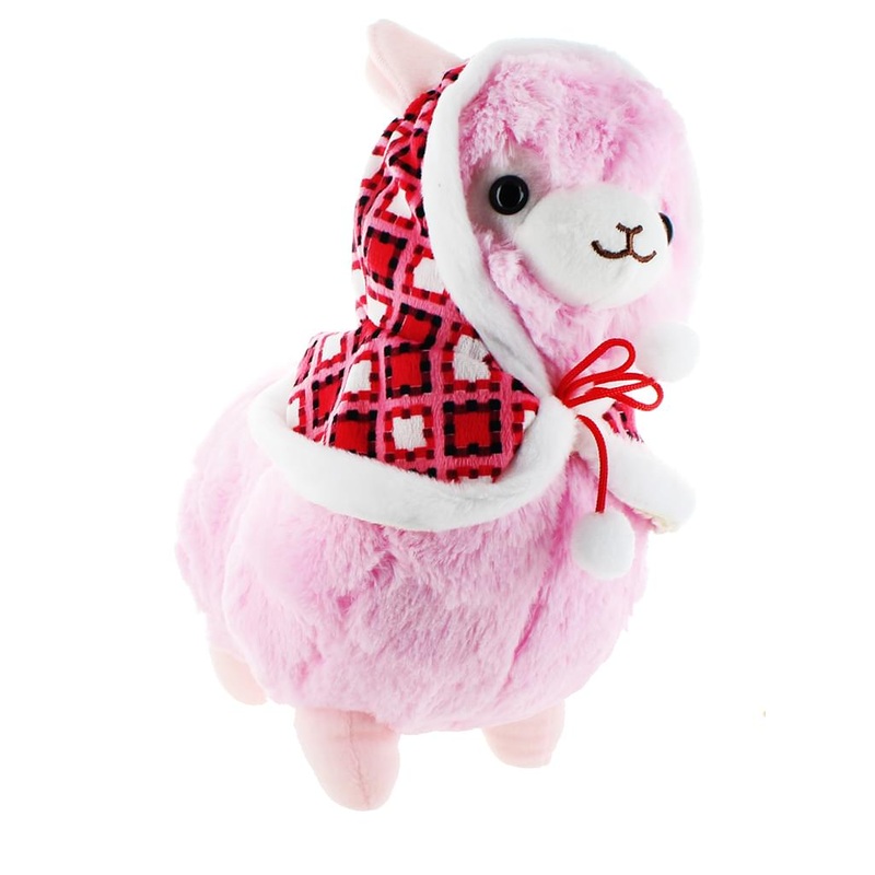 Llama with Hood 12" Plush, Pink