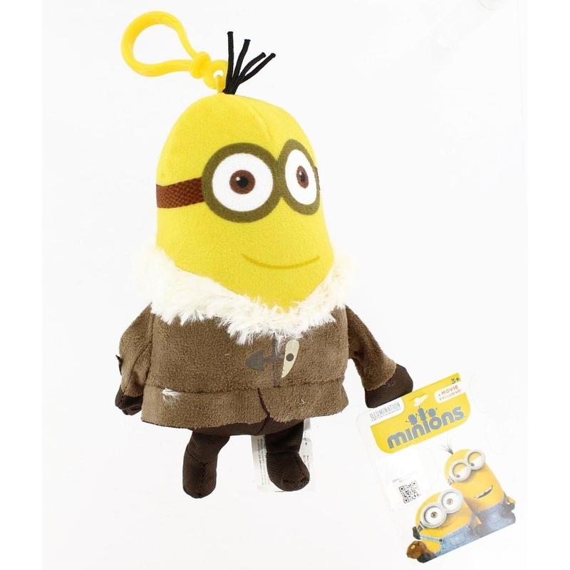 Minion Movie Tall Winter Minion (2 Eyes) Clip-On 5" Plush