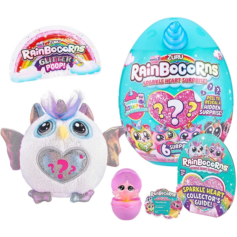 Rainbocorns Sparkle Heart Surprise Series 2 Plush