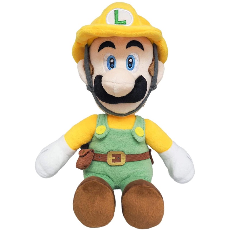 Super Mario All Star Collection 10 Inch Plush | Builder Luigi