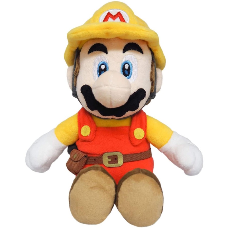 Super Mario All Star Collection 9.5 Inch Plush | Builder Mario