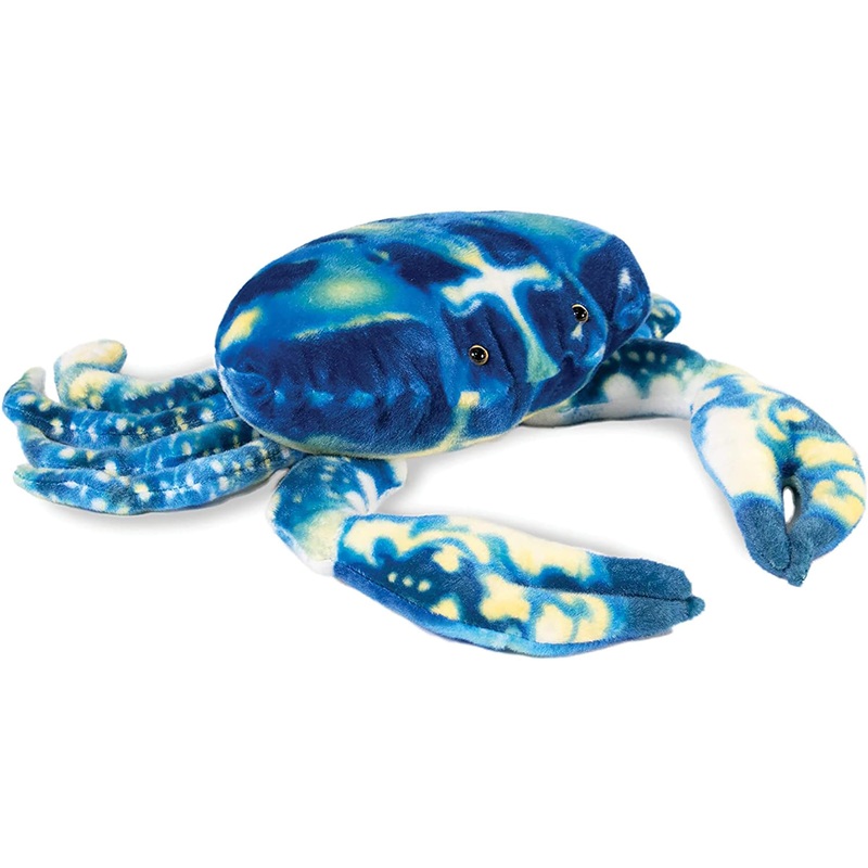 Real Planet Crab Blue 13 Inch Realistic Soft Plush