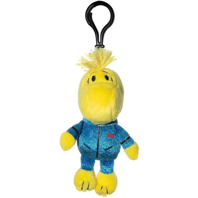 Snoopy in Space 4 Inch Plush Clip | Woodstock in Blue Astronaut Suit