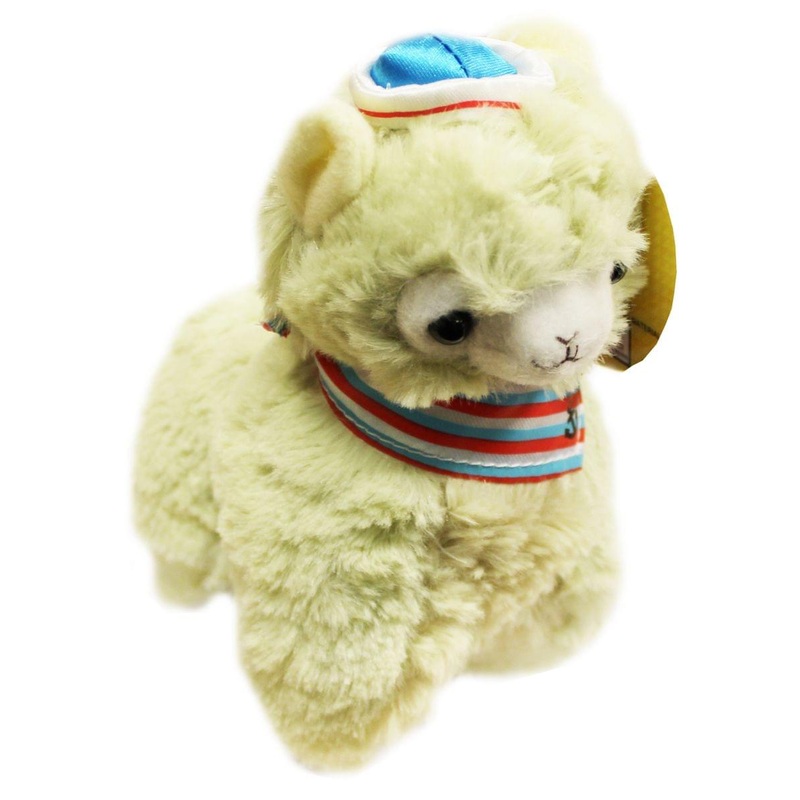 Prime Plush 7" Stuffed Animal: Llama Sailor Alpaca (Khaki)