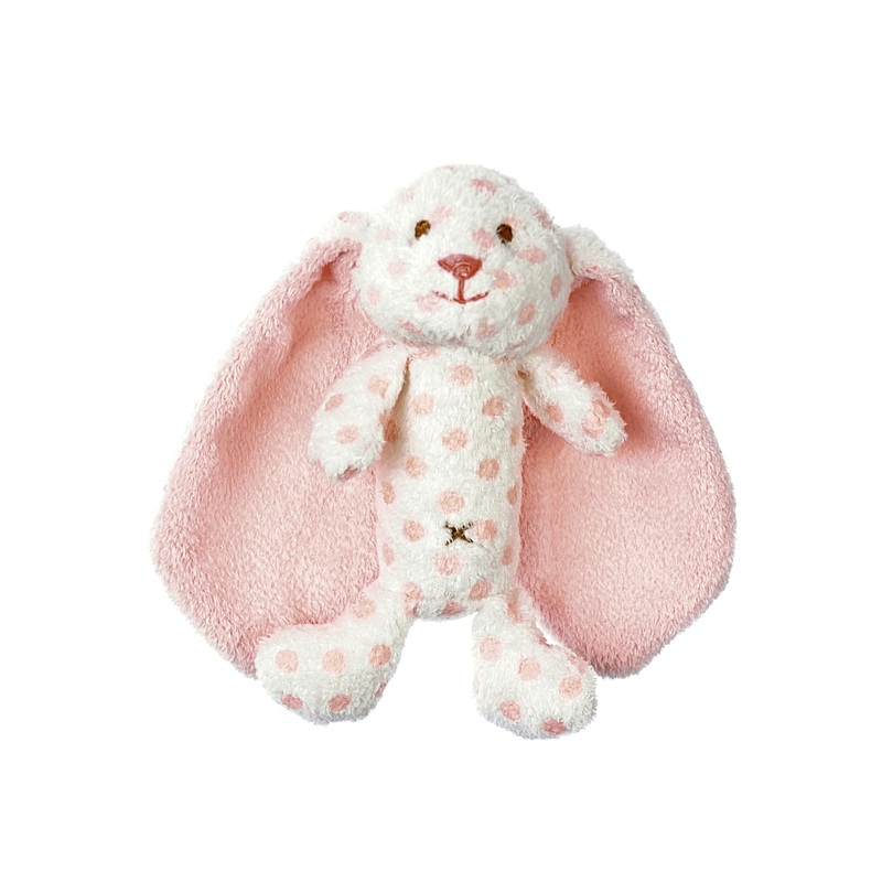 Teddykompaniet Big Ears Plush Baby Rattle | Bunny