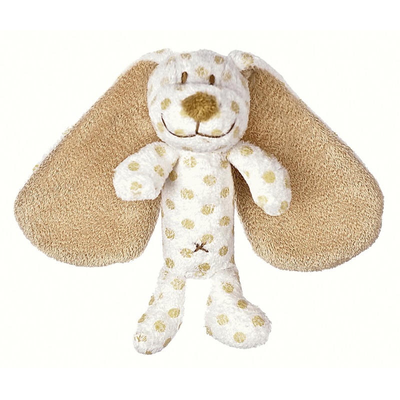 Teddykompaniet Big Ears Plush Baby Rattle | Dog