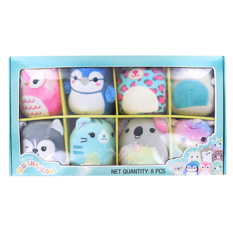 Squishmallow 5 Inch Mini Animal Plush 8 Pack