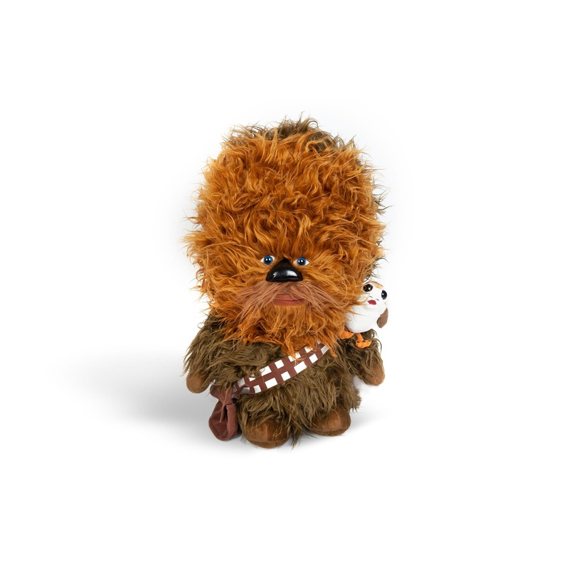 Super-Deformed Star Wars 22 Chewbacca with Porg Talking Plush