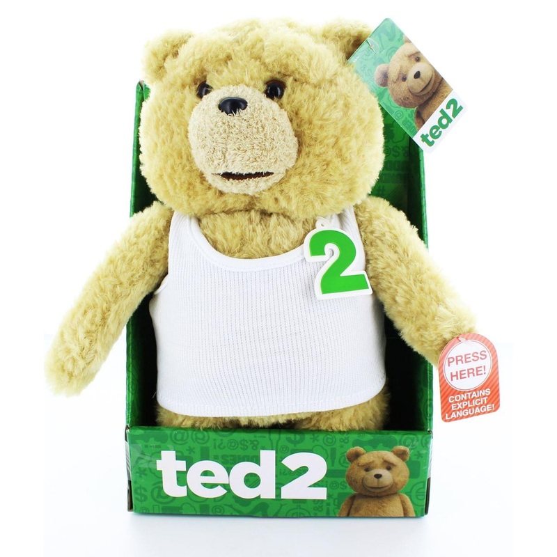 Ted 2 Ted In Undershirt Rated R 11" Talking Plush