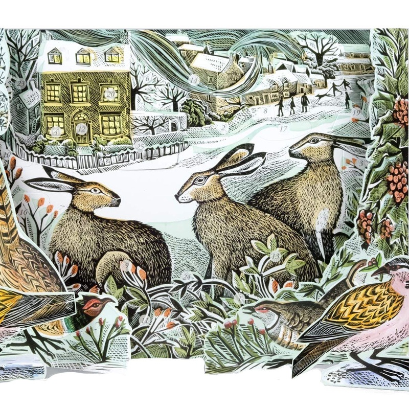 We Three Hares Advent Calendar by Angela Harding