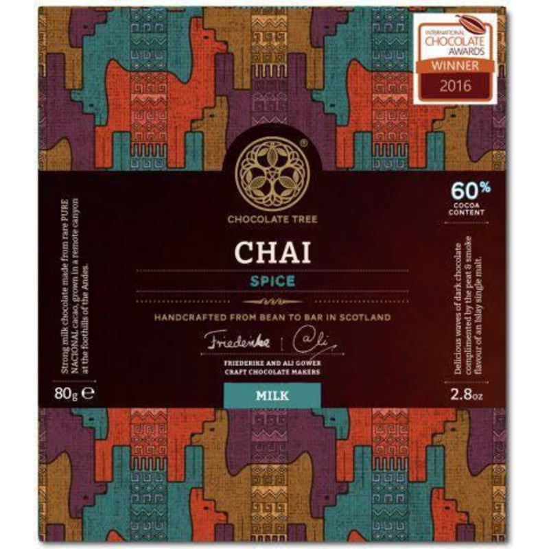 Bean to Bar Milk Chocolate Chai Spice 60%