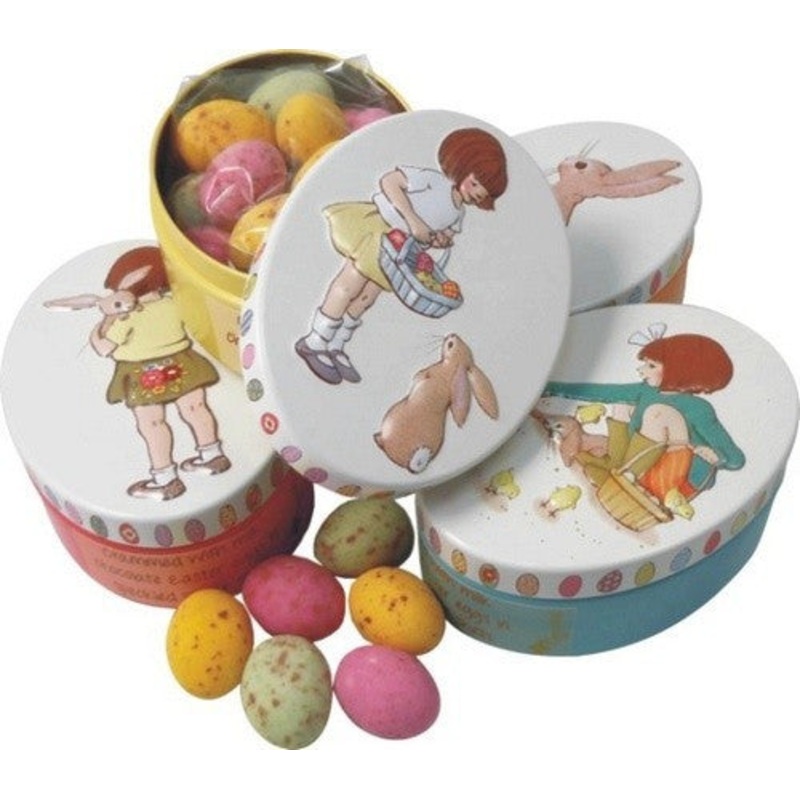 Belle & Boo Oval Tin with Speckled Eggs