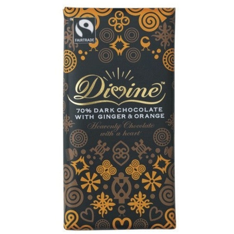 Divine Ginger and Orange Dark Chocolate