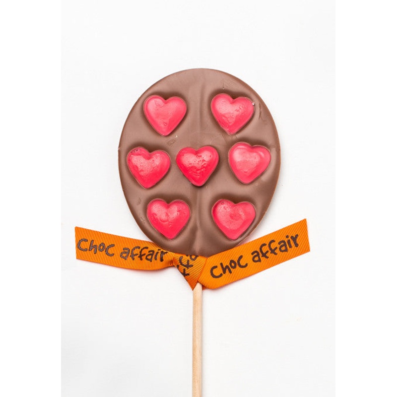 Milk Chocolate Foiled Heart Lolly