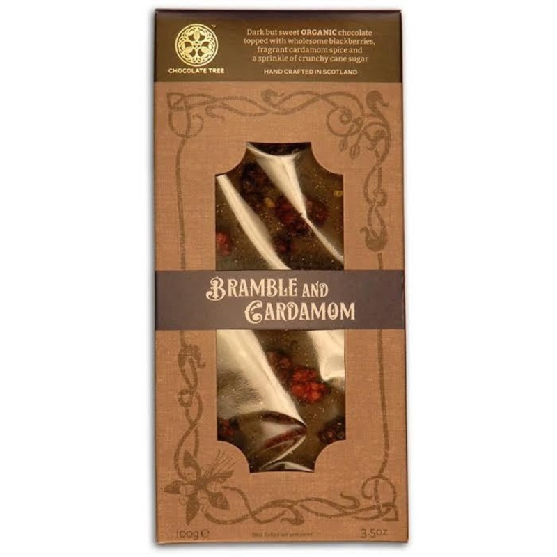 Organic Dark Chocolate Bramble and Cardamon 58%