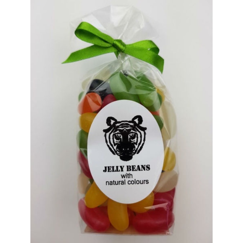 Paper Tiger Jelly Beans in a Ribboned Bag