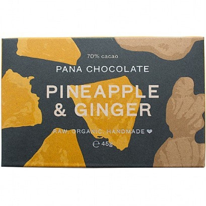 Pineapple and Ginger Organic Chocolate Bar