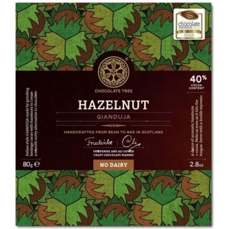 Vegan Bean to Bar No Dairy Chocolate Hazelnut 40%