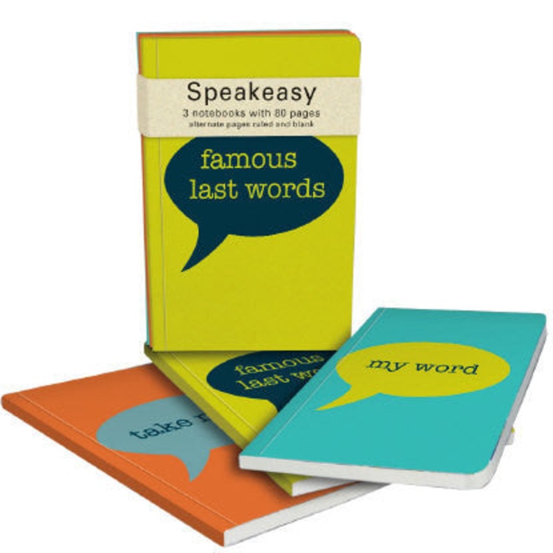 A6 Speakeasy Pack of 3 Notebooks