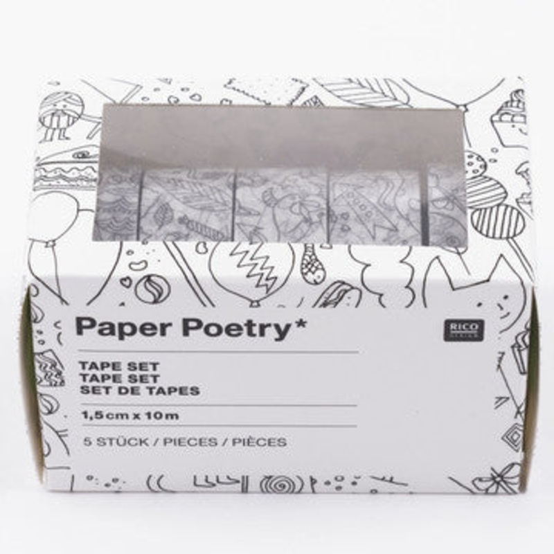 Washi Tape Set Colouring Activity