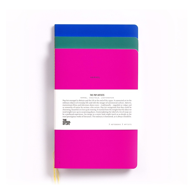 The Pop Artists Notebooks Set of 3