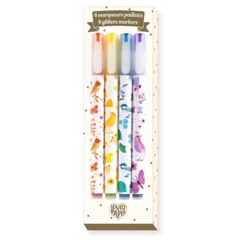 Glitter Markers Pack of 4