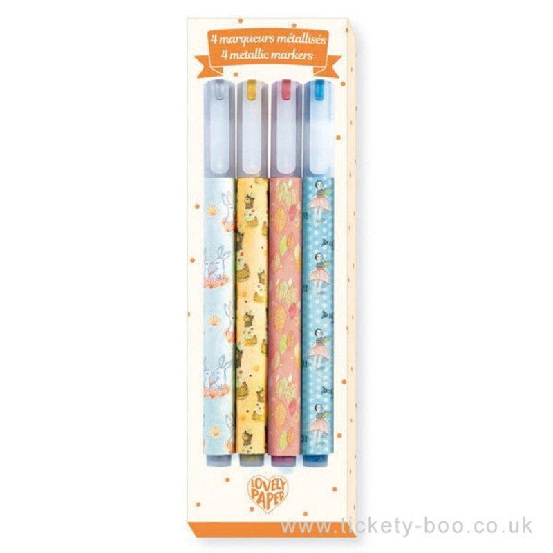 Metallic Markers Pack of 4