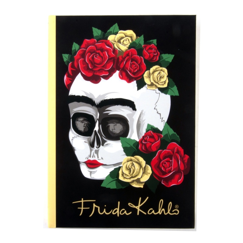 Frida Kahlo Floral Skull A6 Notebook