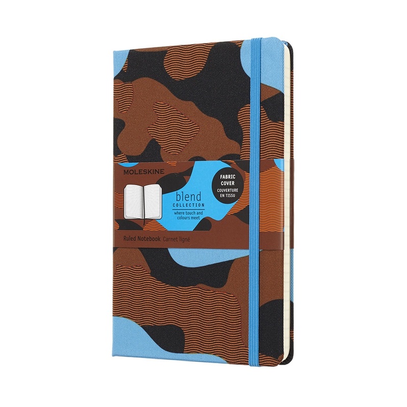 Nomad Blend Blue Camouflage Moleskine Notebook