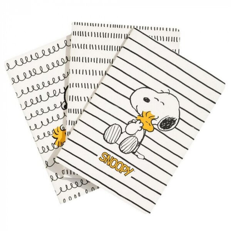 Snoopy Lazy Days 3 Pack A5 Notebooks