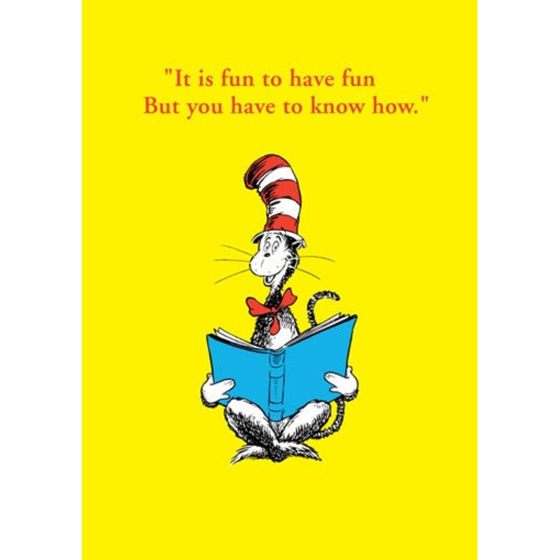 Cat In The Hat Reading Card