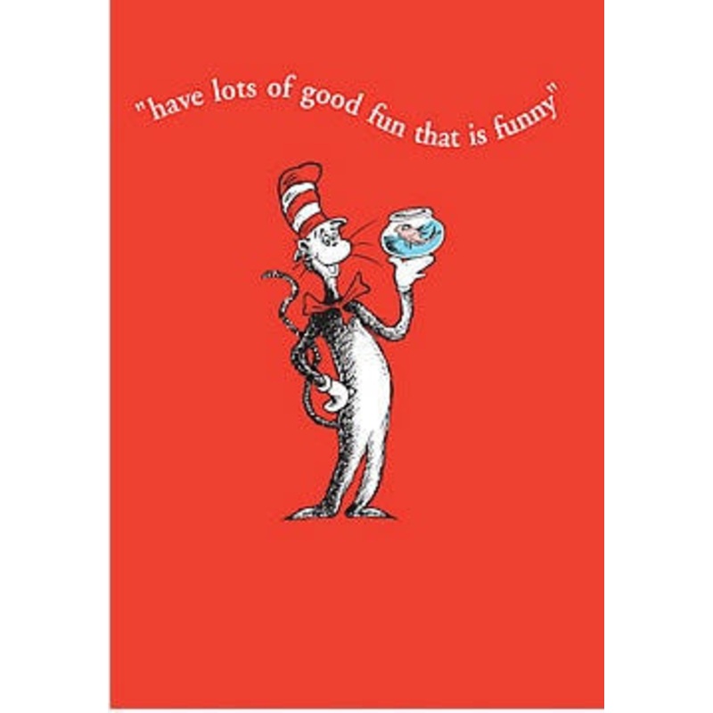 Cat In The Hat With Fish Bowl Card