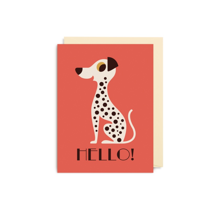 Hello Dalmatian Mini Card