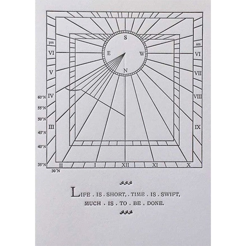Life Is Short Sundial Card