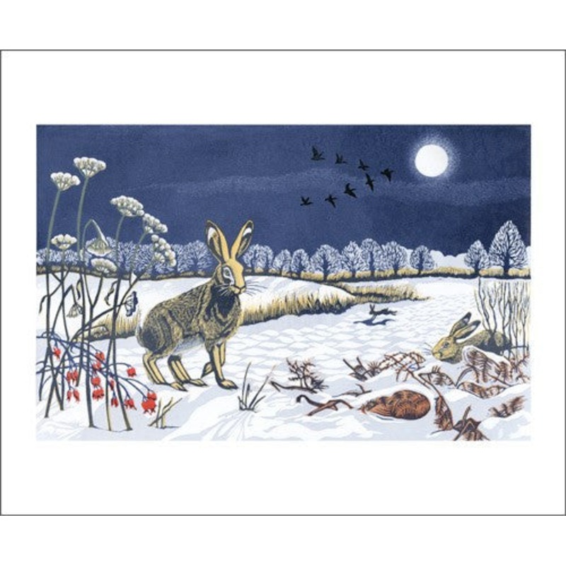 Moonlit Hare Card