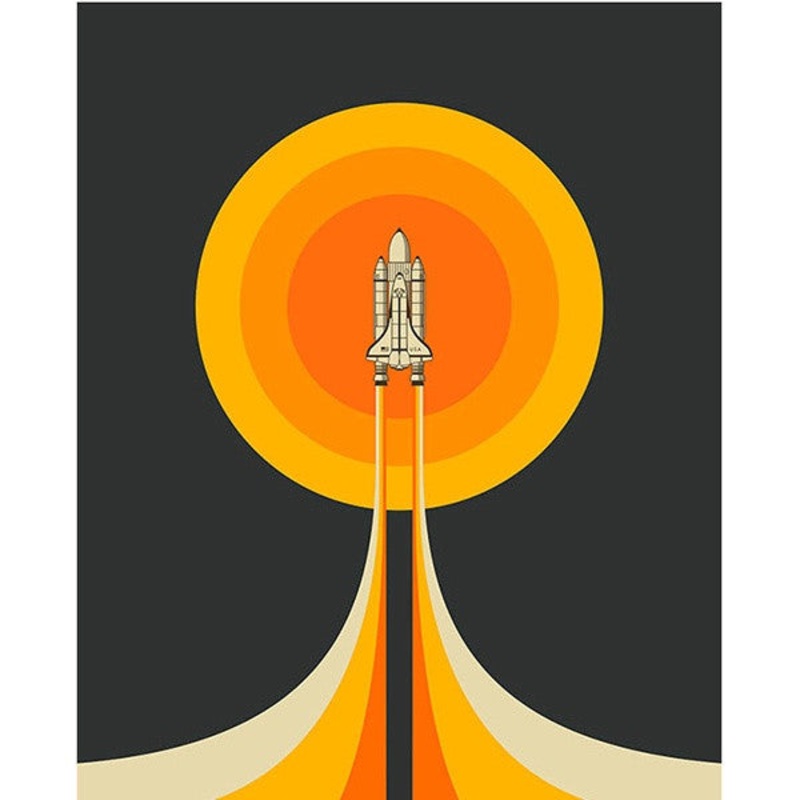 Upward Rocket Card