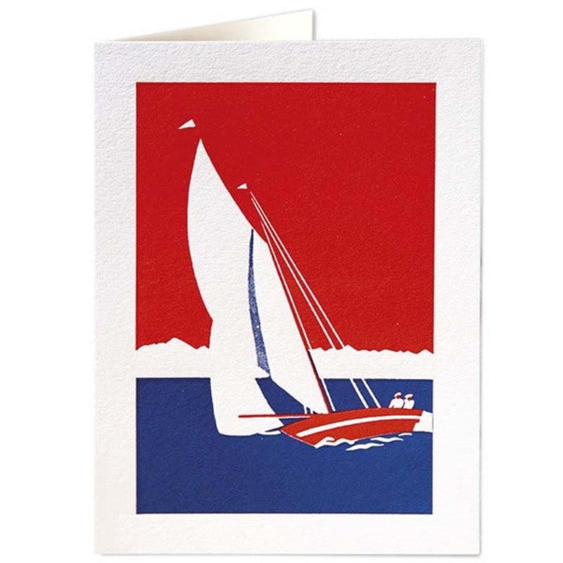 Yacht Red White And Blue