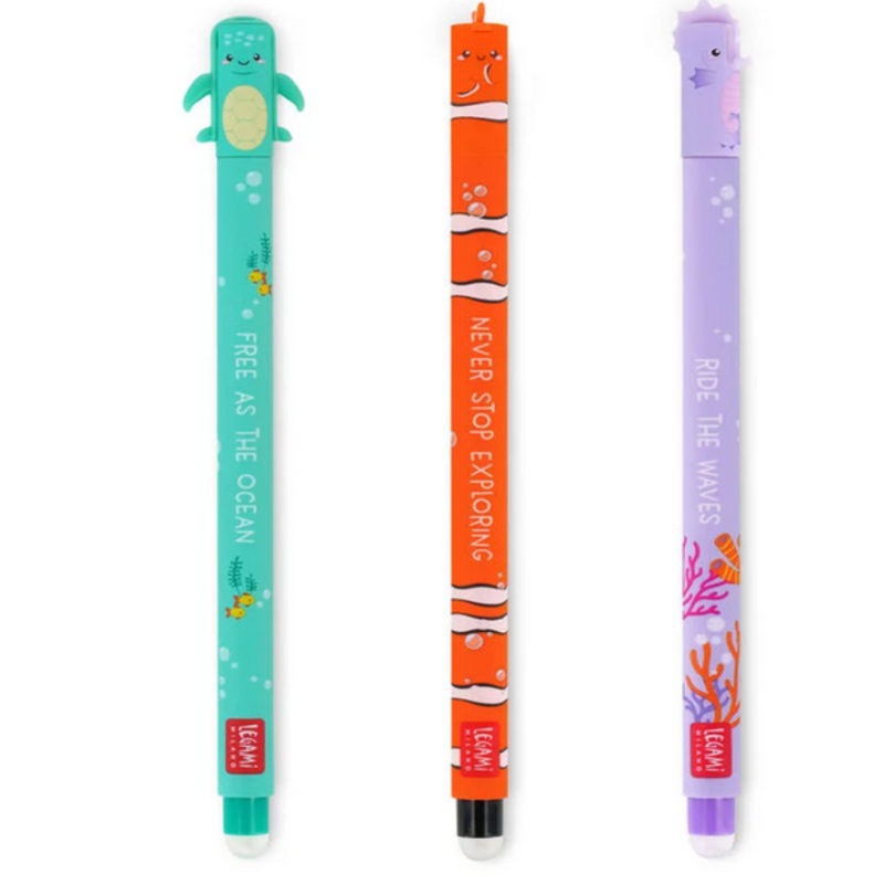 Set of 3 Under The Sea Erasable Gel Pens